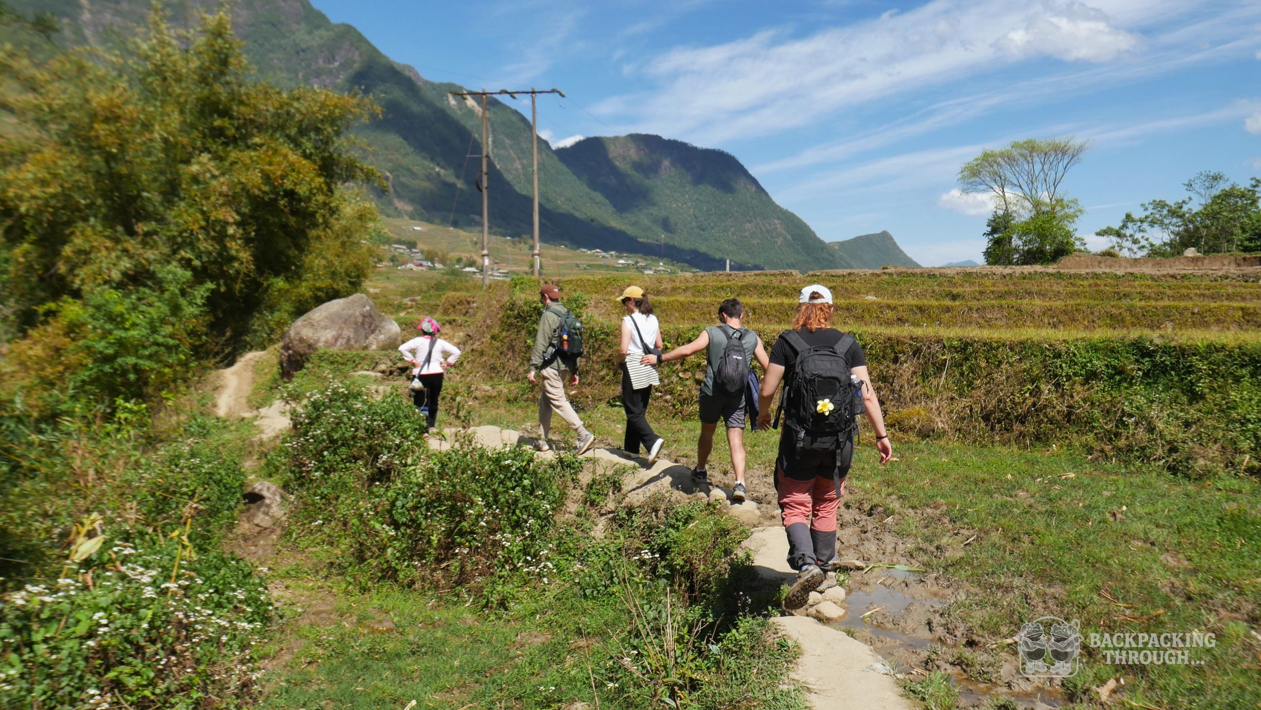 Compañeros de trekking en Sapa